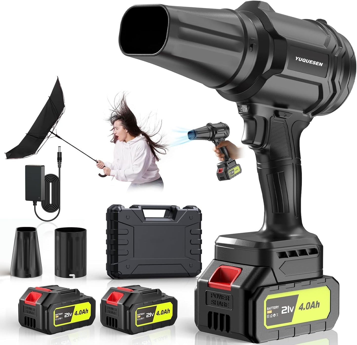 Cordless Leaf Blower with 600000RPM Power for Lawn Care