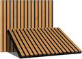 Wood Slat Panels for Wall & Ceiling - Sound Absorbing 2 Pack
