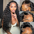 13x4 Deep Wave Lace Front Wig Human Hair - Natural, Full Look