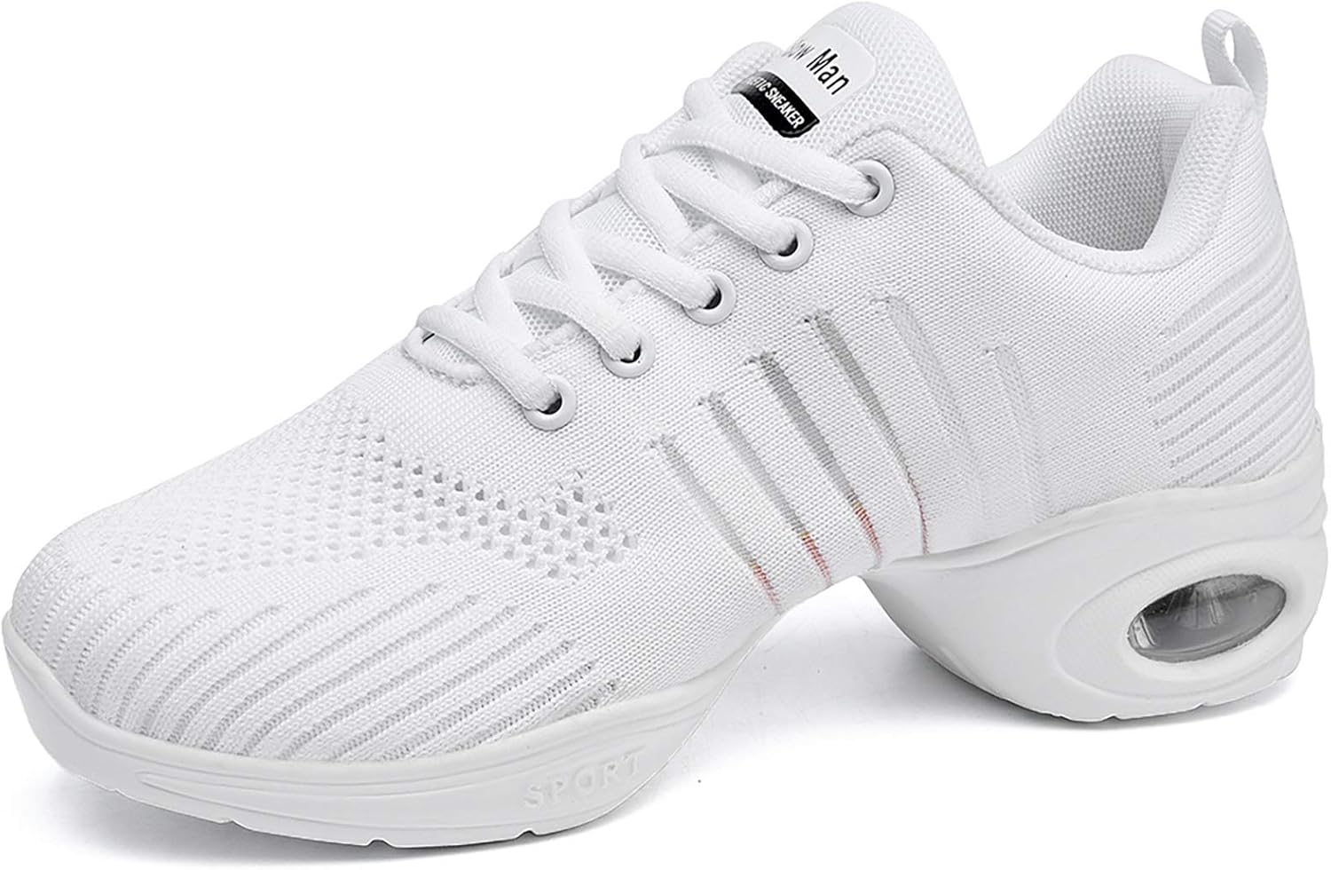 Women's Jazz Shoes Lace-up Sneakers for Dance and Walking