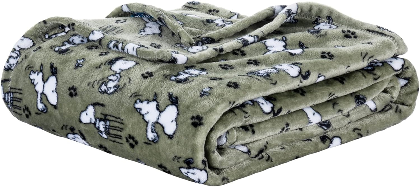 Peanuts VelvetLoft Snoopy Plush Blanket for Cozy Comfort