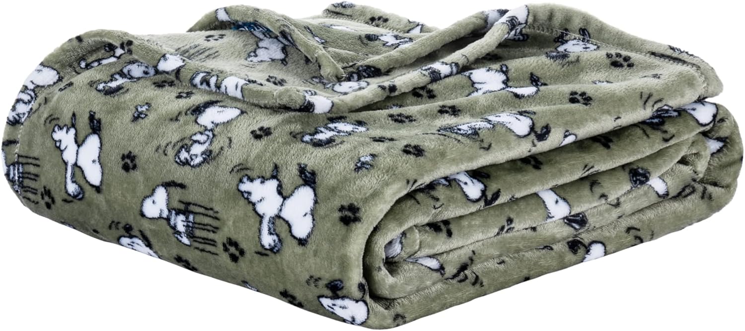 Peanuts VelvetLoft Snoopy Plush Blanket for Cozy Comfort