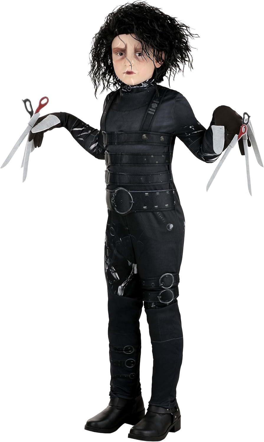 Kid's Edward Scissorhands Costume for Halloween Fun and Play