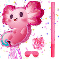 Axolotl Pinata Birthday Party Supplies - Cute Pink Party Set