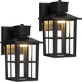LED Outdoor Wall Light 10W Pack of 2 - Selectable 3000K/4000K/6500K