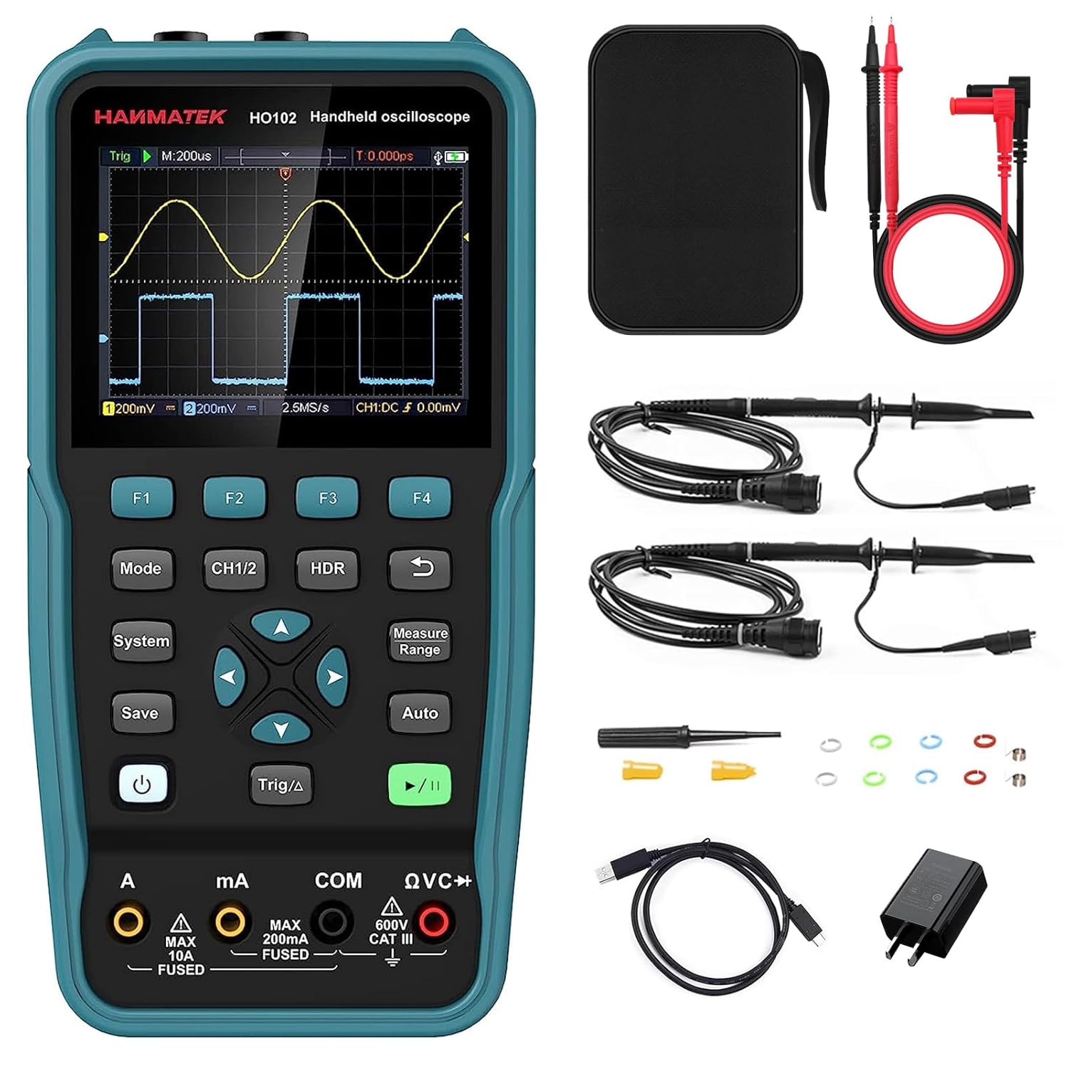 HANMATEK Handheld Digital Oscilloscope with 100Mhz Bandwidth