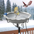 Heated Bird Baths for Outdoors 100W Heated Bird Bath - Winter Deck
