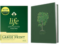 Large Print Tyndale NLT Life Application Study Bible - Hardcover Red