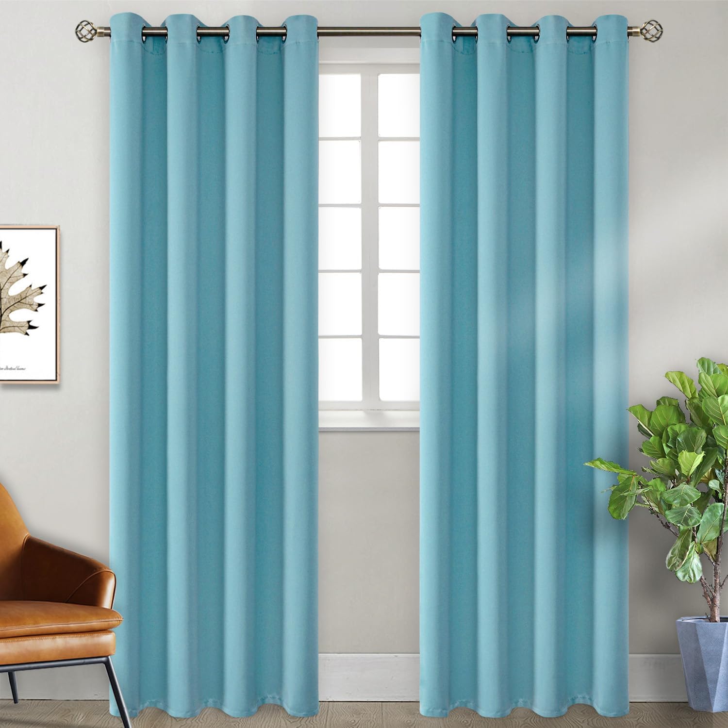 BGment Blackout Curtains - Grommet Thermal Insulated Panels
