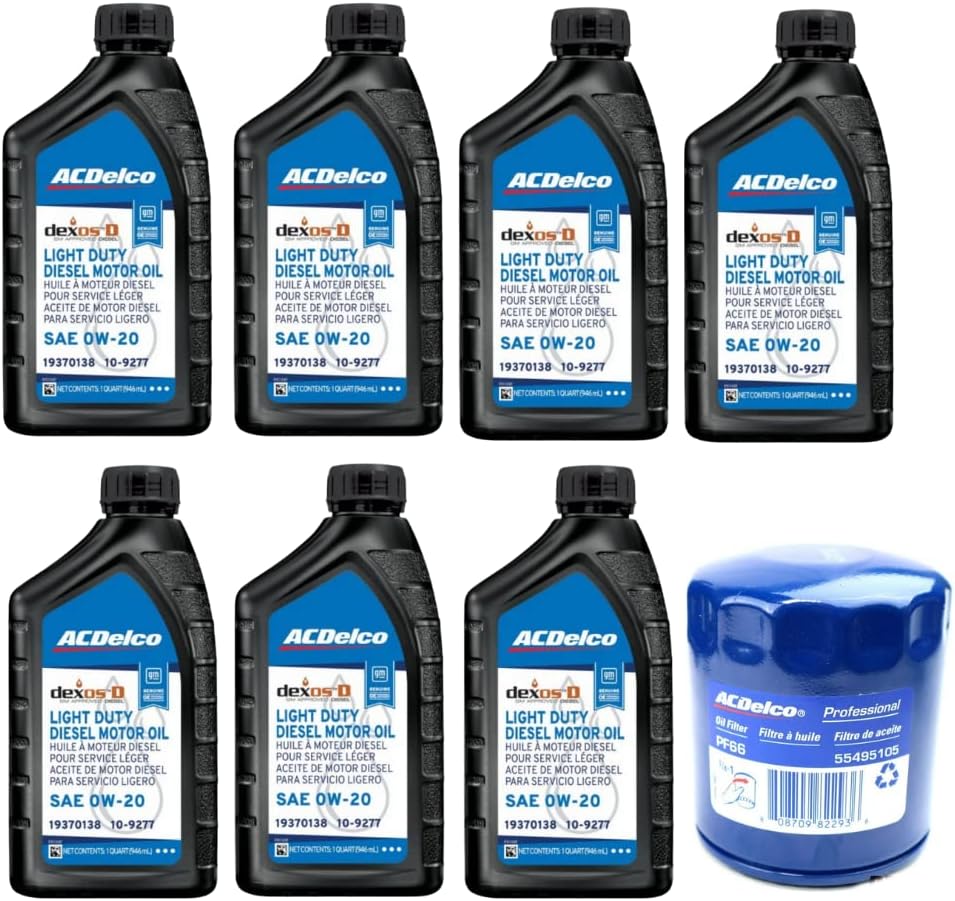 ACDelco DexosD Oil Change Kit for Light Duty Diesel Engines