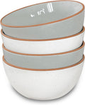 Mora Ceramic Bowls For Kitchen, 28oz - Set of 4 for Cereal & Soup