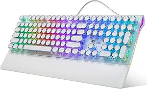 RK ROYAL KLUDGE Typewriter Mechanical Gaming Keyboard Review