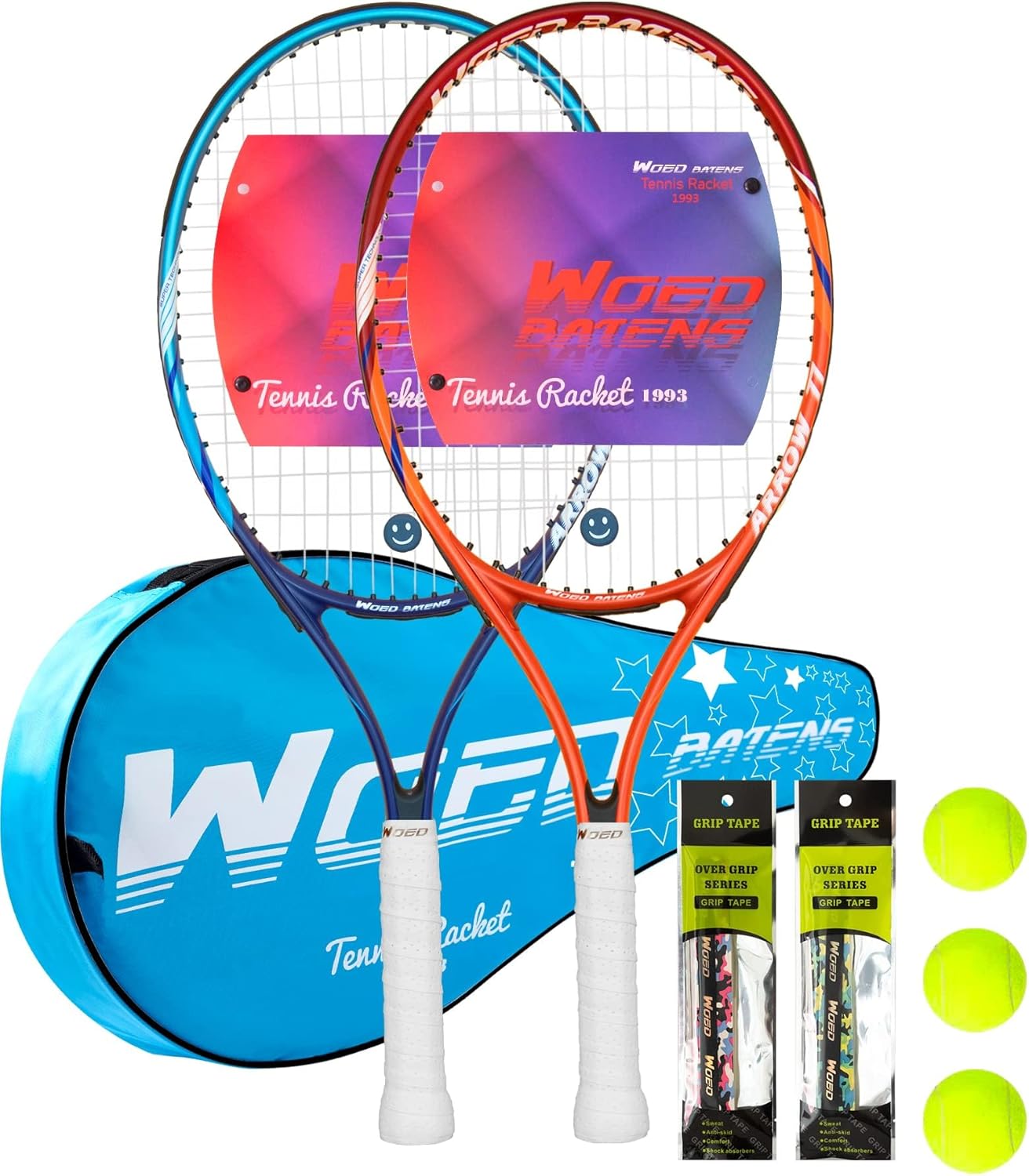Kids Tennis Racket Set for Beginners with Carry Bag and Accessories