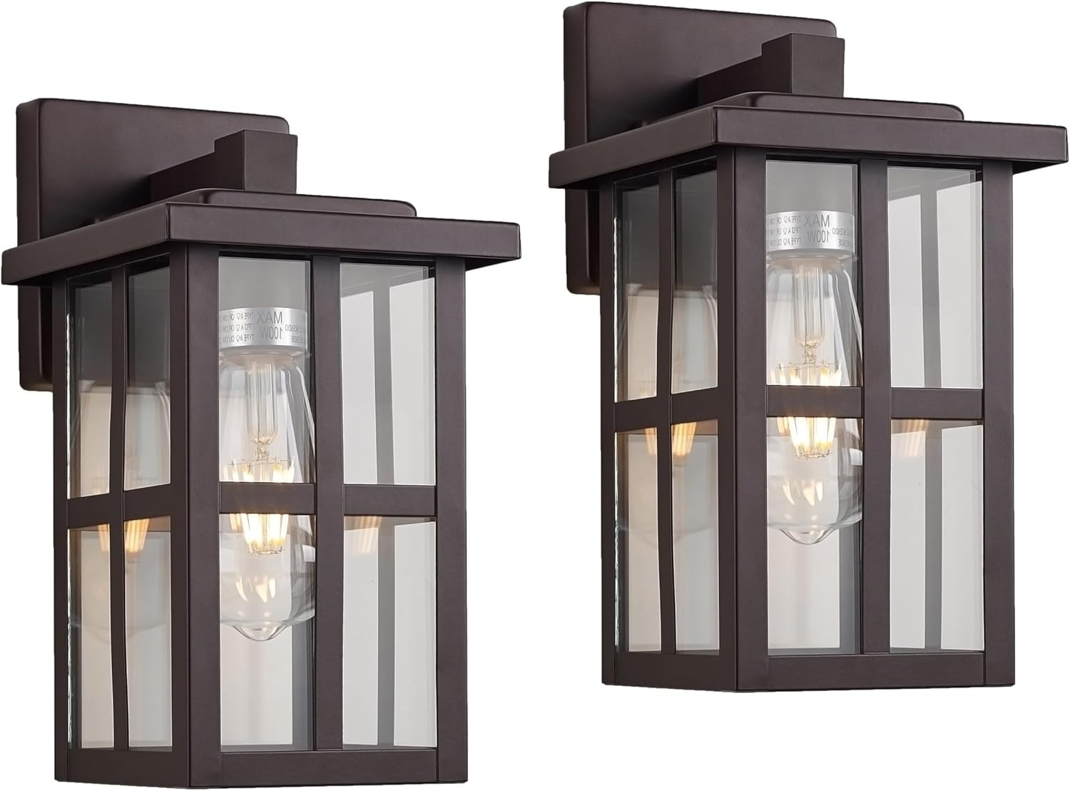 MICSIU Bronze Outdoor Wall Sconce 2 Pack for Stylish Lighting