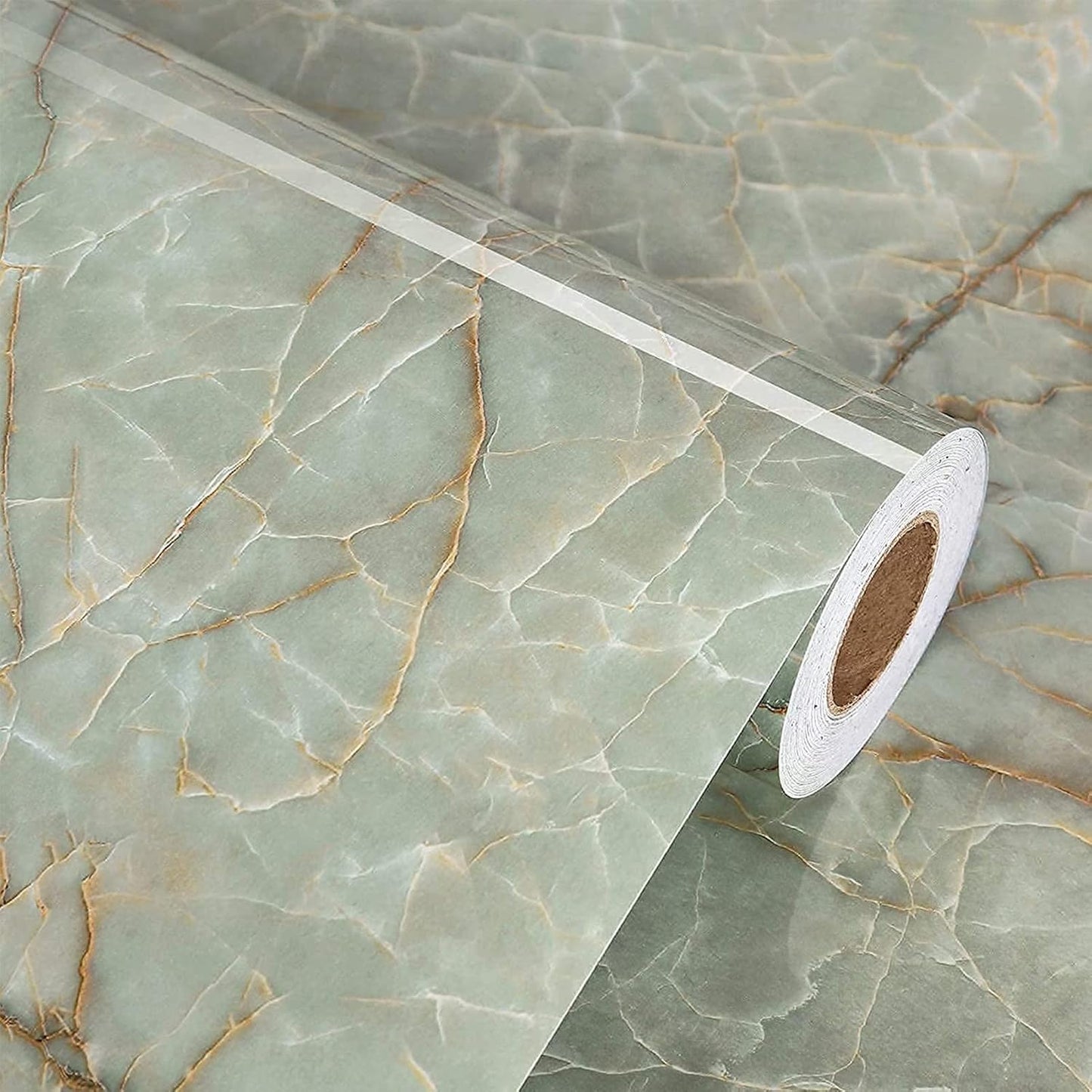 Cyan Marble Contact Paper for Countertops Waterproof Vinyl