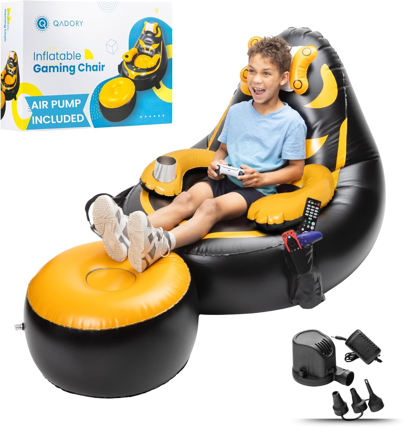 Inflatable Gaming Chair for Kids - Comfy & Durable Bean Bag