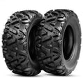 25x8-12 ATV Quad Tires Set of 2 - Durable 6PR Off-Road Grip