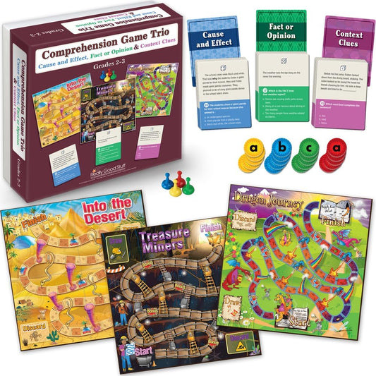 Comprehension Game Trio for Grades 2-3: Engage Young Readers