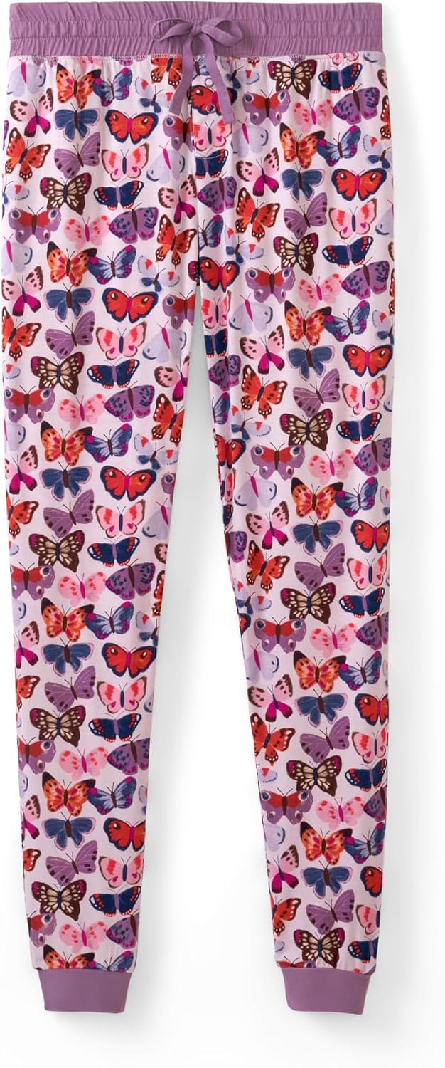 Comfy Jogger-Style Pajama Bottoms for Women in Bamboo Viscose
