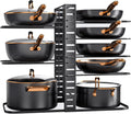 Pots and Pans Organizer Rack Under Cabinet 14.55in Height - Space