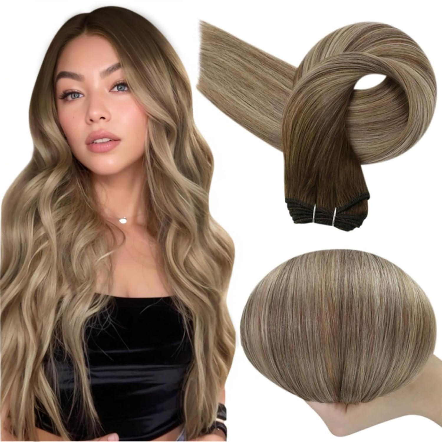 Full Shine Weft Hair Extensions for Natural Look and Volume