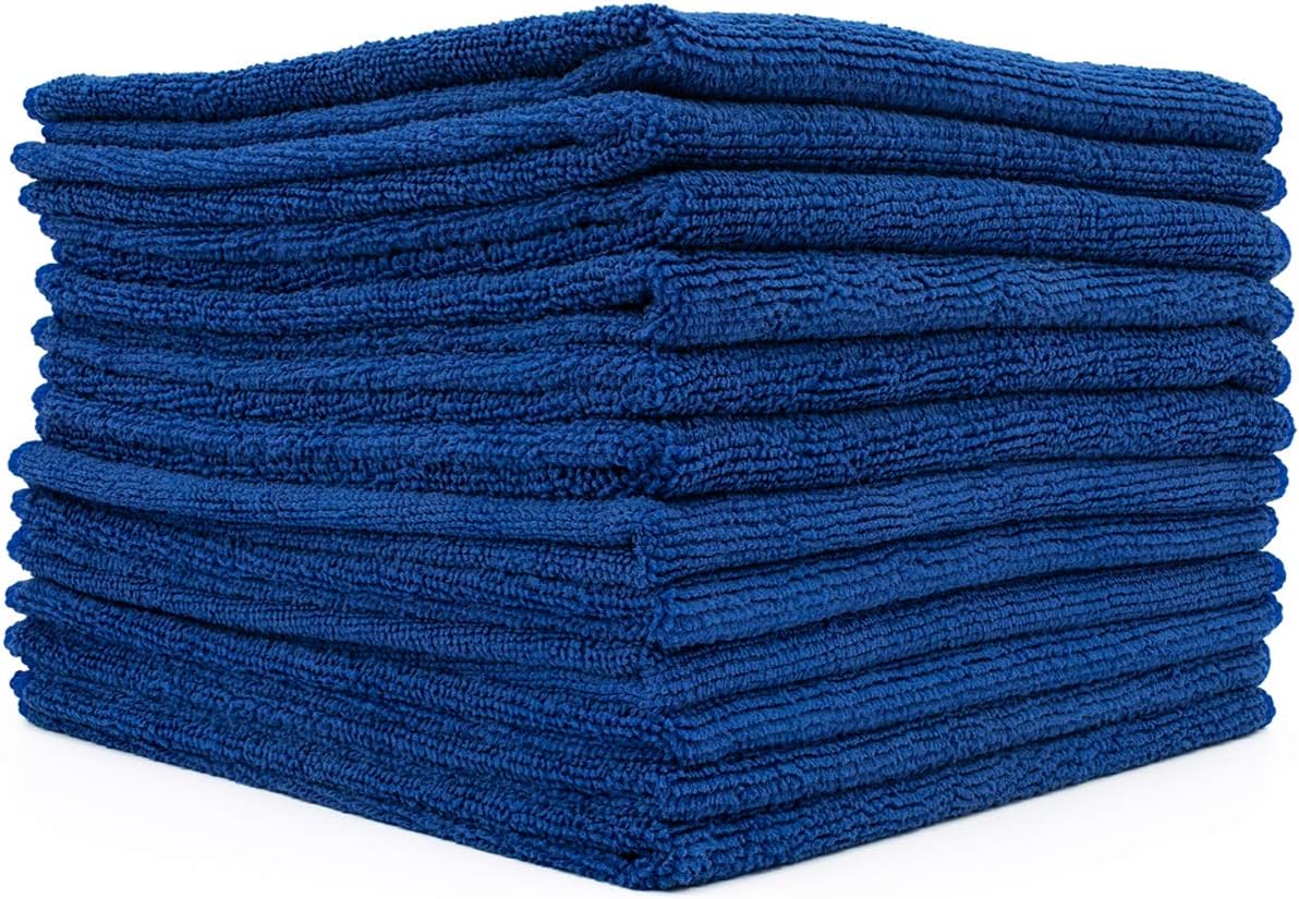 Commercial-Grade Microfiber Cleaning Towels - Highly Absorbent & Lint-Free