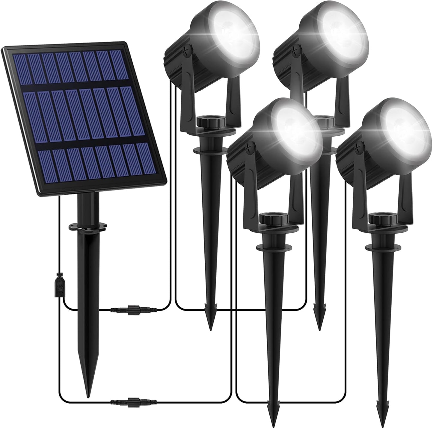 Solar Spot Lights Outdoor for Yard, Garden, and Pool Use