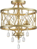 Vintage Farmhouse Crystal Ceiling Light Fixture for Home Elegance
