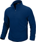 Mens Quarter Zip Pullover Fleece - Lightweight Thermal Golf Layer