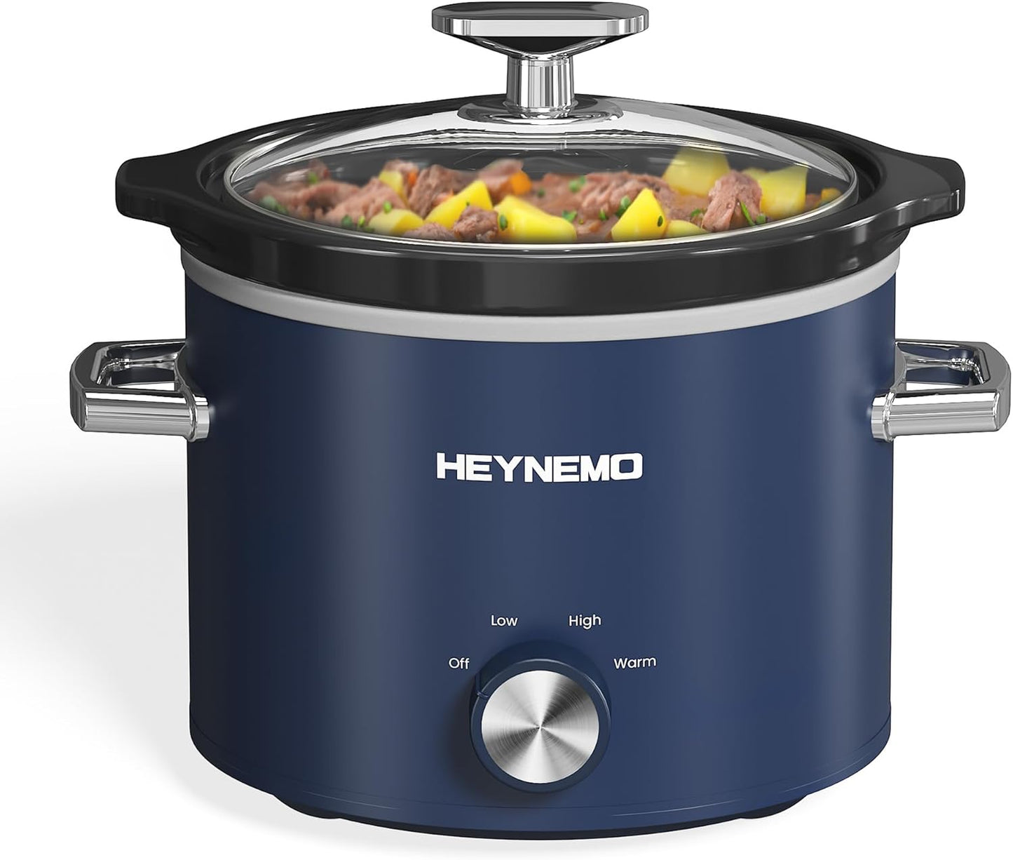 2 QT Small Slow Cooker with Adjustable Temp for Easy Cooking