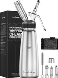 Whipped-Cream Dispenser Stainless Steel for Perfect Desserts