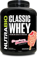 NutraBio Classic Whey Protein Powder - Strawberry Shortcake Flavor