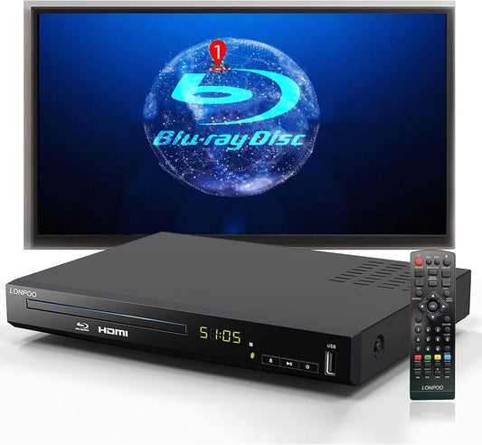 Full HD Blu-ray Disc Player with HDMI Output for Home Theater