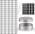 102 Pack Round Aluminum Tins with Screw Lid 1 Oz - Compact DIY Storage