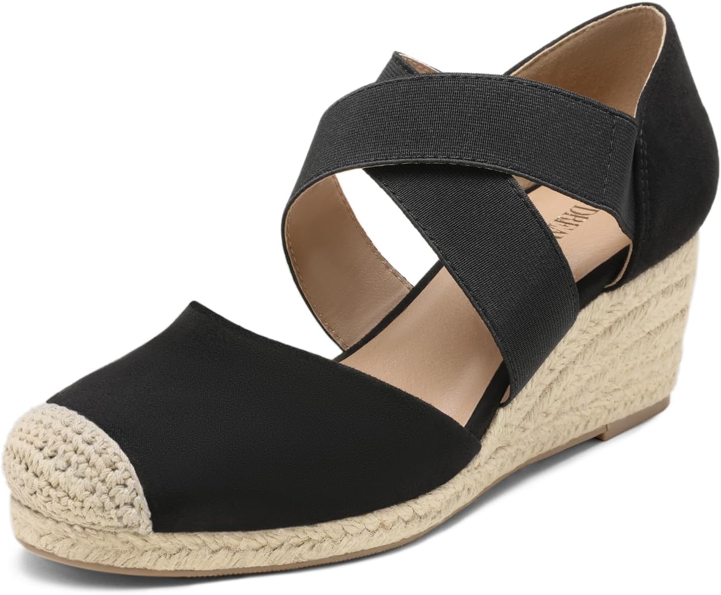 DREAM PAIRS Womens Close Toe Espadrilles Wedges for Summer