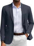 COOFANDY Men's Herringbone Blazer Slim Fit Cotton Sport Coat Blazers