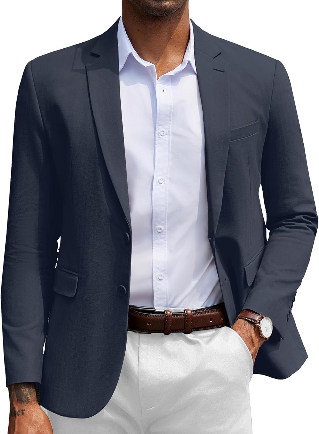 COOFANDY Men's Herringbone Blazer for Stylish Casual Looks