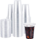 Lullaby 12oz Clear Plastic Cups with Lids 200 Pack - Disposable To Go