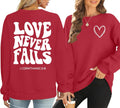 Love Heart Graphic Sweatshirt - Cozy Valentine's Day top