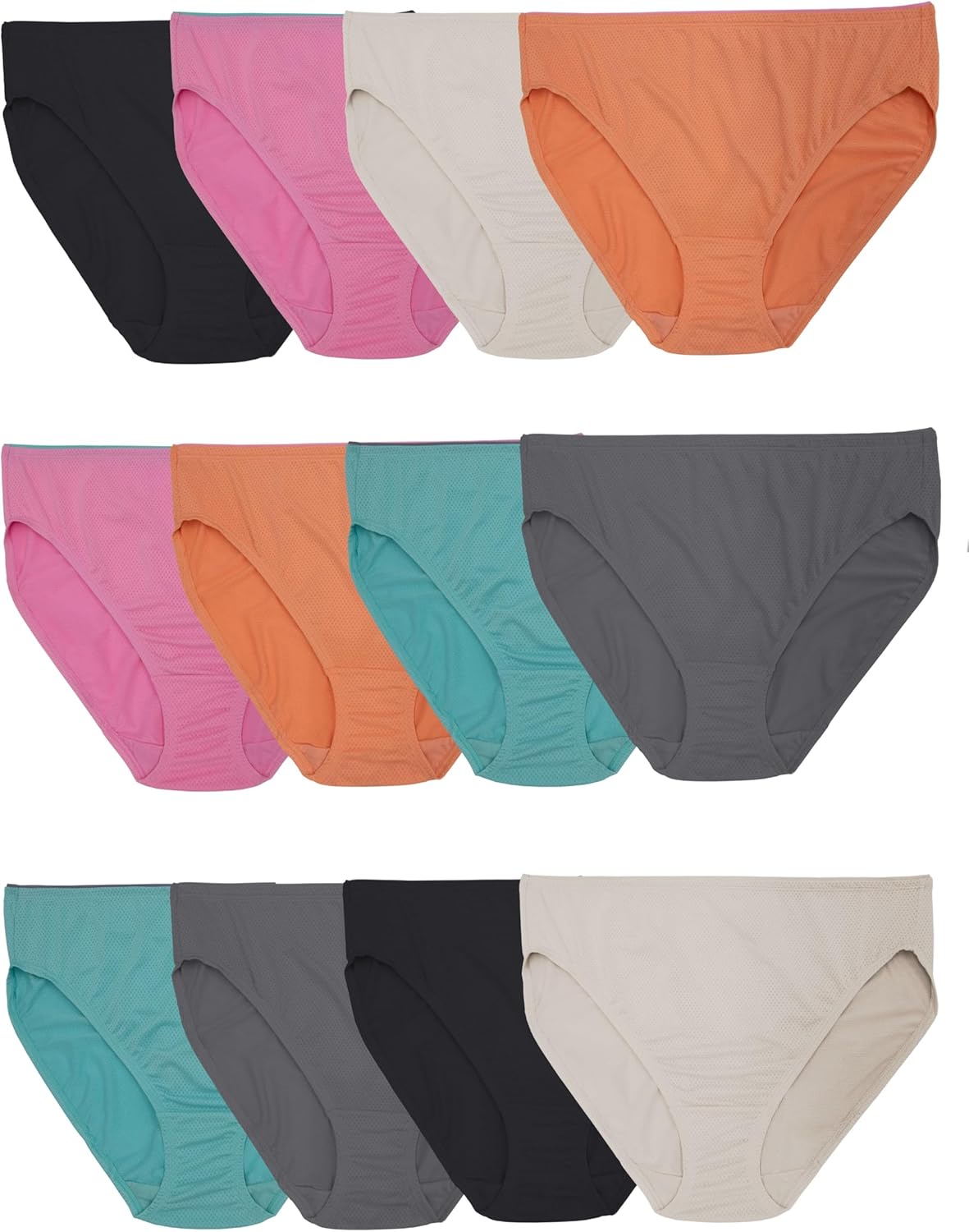 Fruit of the Loom Women's Breathable Underwear for Comfort