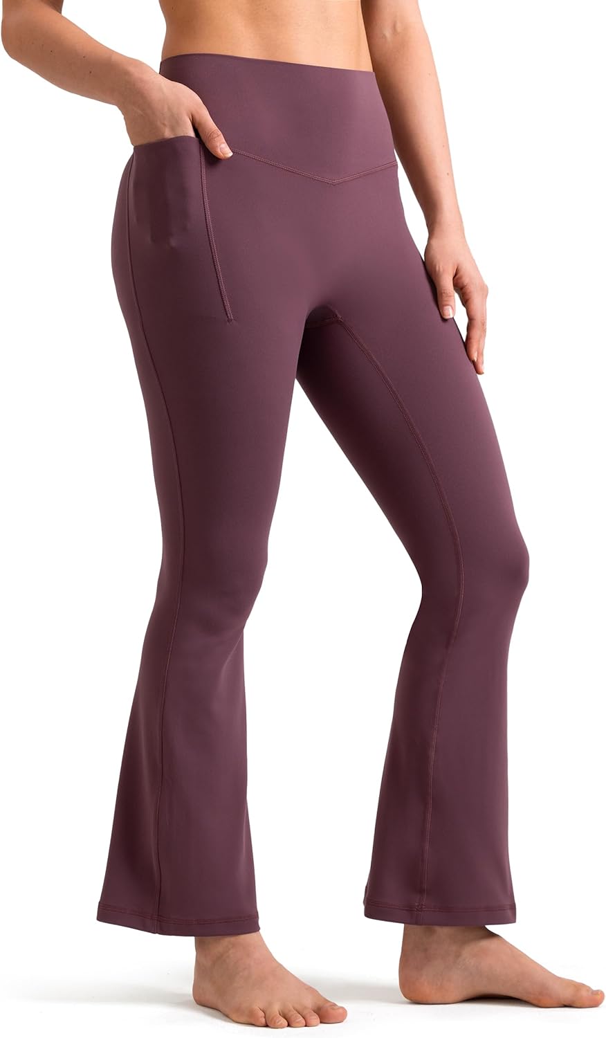 Colorfulkoala Dreamlux No Front Seam Flare Leggings for Women