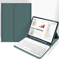 aoub Case for iPad 9.7 Stand Folio with Detachable Bluetooth Keyboard