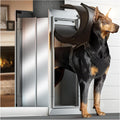 Heavy Duty Dog Door for Wall - Large Aluminum Pet Door