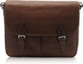 Leather Laptop Bag for Men 14.5in - Full-Grain Italian Briefcase