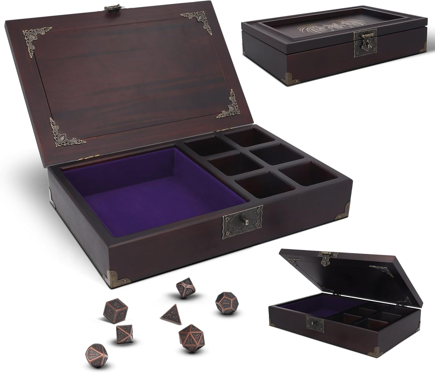 DND Dice Tray 2 in 1 - Ultimate Storage Organizer for Players