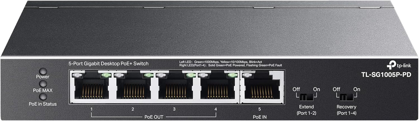 TP-Link TL-SG1005P-PD 5 Port Gigabit Ethernet Switch Review