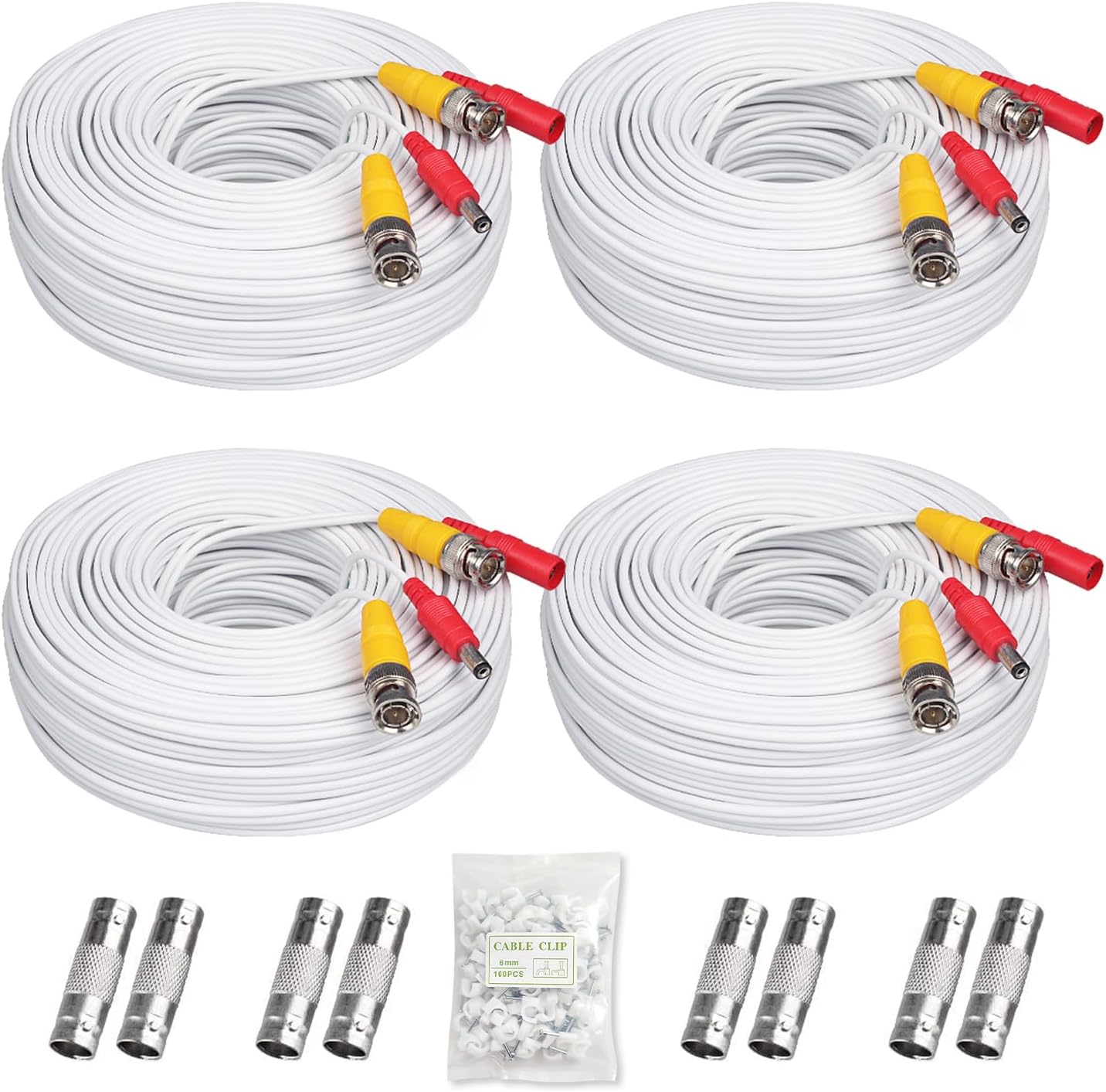 4x200ft BNC Cable for 5MP HD CCTV Surveillance Systems
