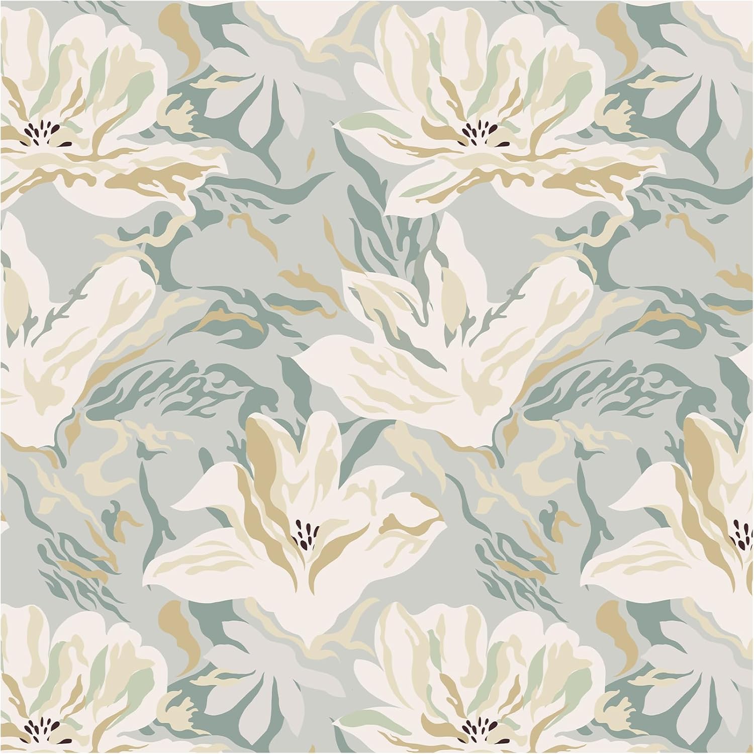 Floral Peel and Stick Wallpaper for Vintage Home Decor