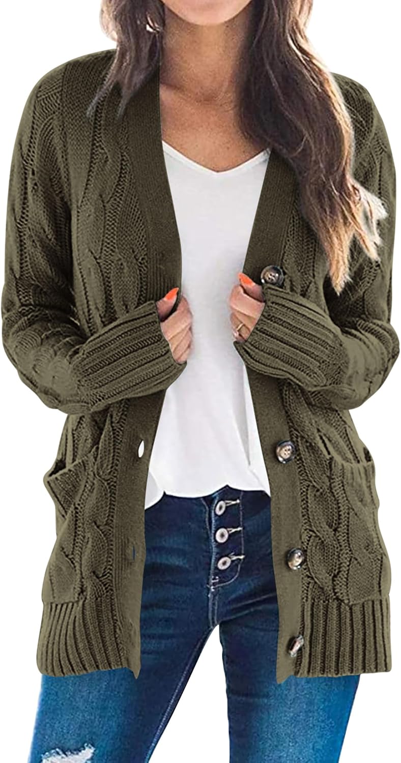 PRETTYGARDEN Women's Open Front Cardigan for Cozy Fall Fashion
