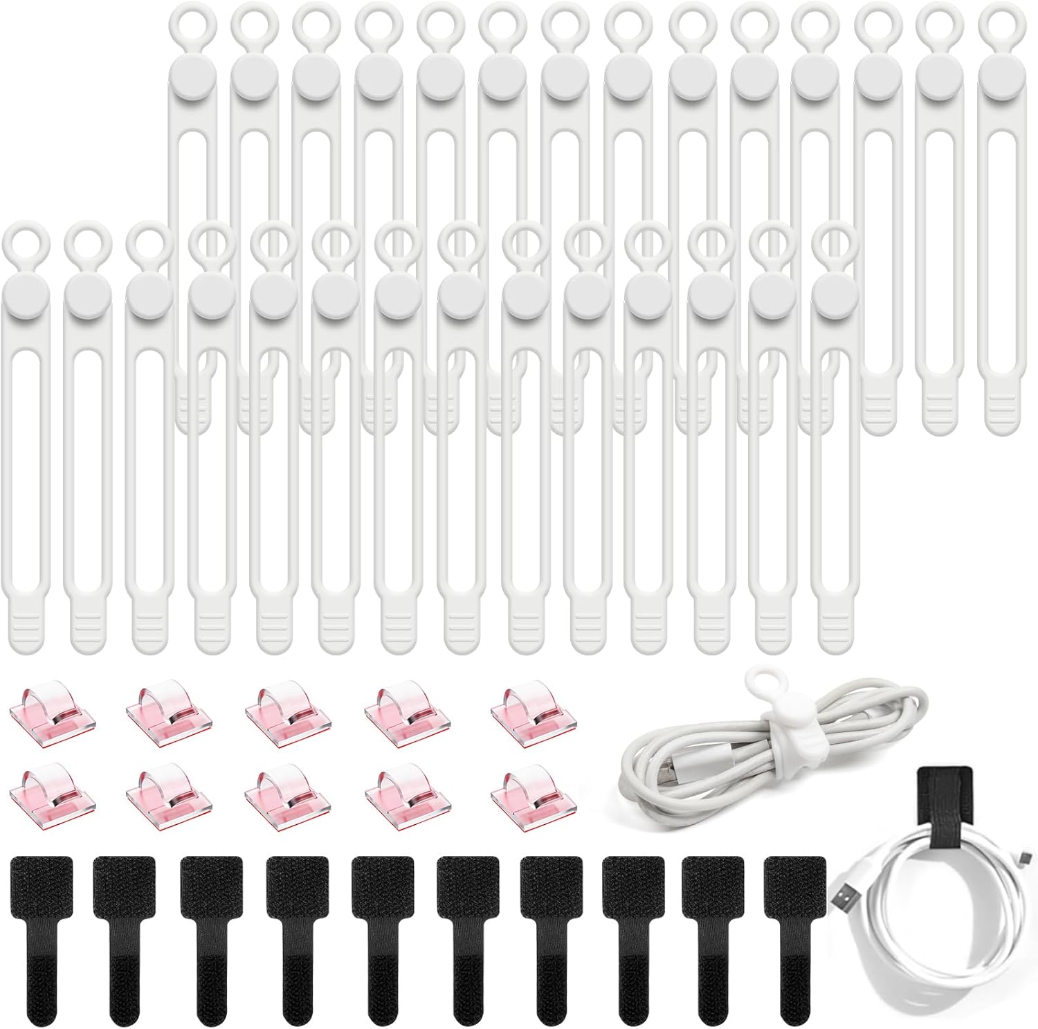 Strong Adhesive Cable Clips - Easy Wire Management